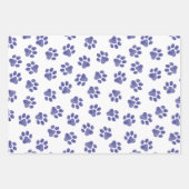 Doodle Paws, Hondenpoten, Navy Blue Paws Inpakpapier Vel (Voorkant)
