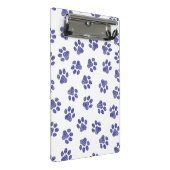 Doodle Paws, Hondenpoten, Navy Blue Paws Mini Klembord (Schuin)