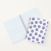 Doodle Paws, Hondenpoten, Navy Blue Paws Notitieboek (Binnen)