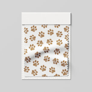 Doodle Paws, Hondenpoten, Sinaasappel Gold Paws Stof