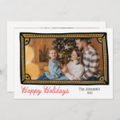 Doodle Photo Lijst Photo Holiday Kaart (Voorkant / Achterkant)