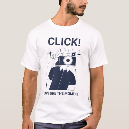 Doodle Photography T-Shirt – Creative Camera Sketc (Devant)