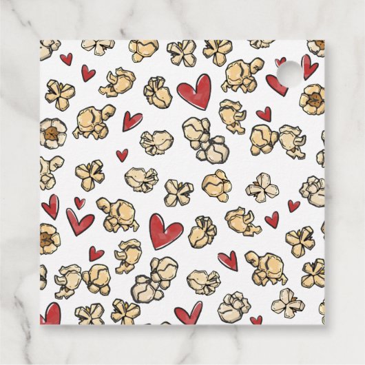 Doodle Popcorn Valentijn Label (Achterkant)