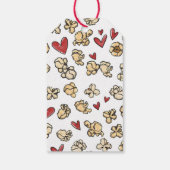 Doodle Popcorn Valentijn Label Cadeaulabel (Achterkant)