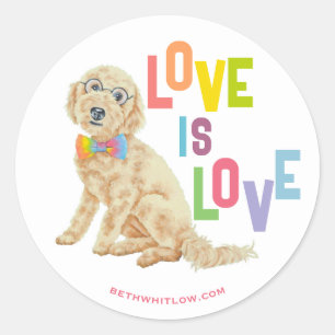 Doodle Pride Ronde Sticker