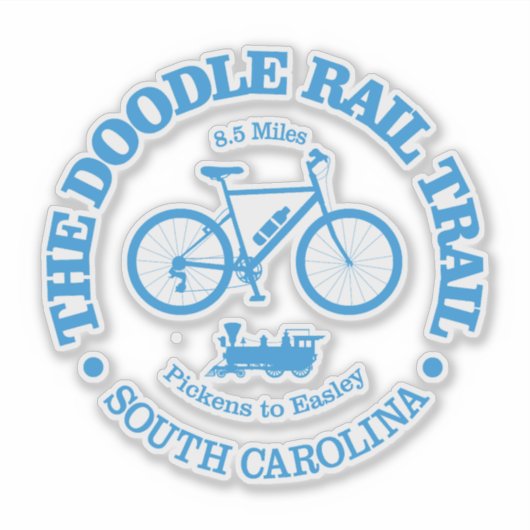 Doodle Rail Trail (fietsen) Sticker (Voorkant)