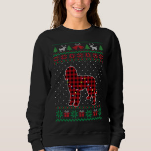 Doodle Red Pset Buffalo Funny Ugly KerstSwea Trui