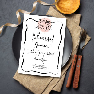 Doodle repetitie diner kaart