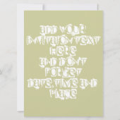 Doodle Rocker Invitation Sjabloon Kaart (Achterkant)