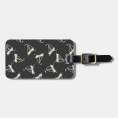 Doodle Sailboat Pattern Bagagelabel (Voorkant horizontaal)