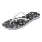 Doodle Sailboat Pattern Teenslippers (Schuin)