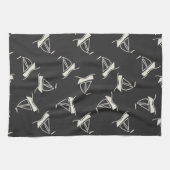 Doodle Sailboat Pattern Theedoek (Horizontaal)