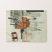 Doodle San Francisco Scene Legpuzzel (Horizontaal)