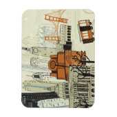 Doodle San Francisco Scene Magneet (Verticaal)
