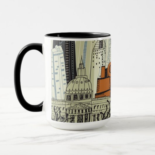 Doodle San Francisco Scene Mok (Links)