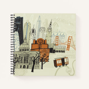 Doodle San Francisco Scene Notitieboek