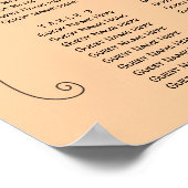 Doodle Schets Hand getrokken Stoelen Zitkaart Poster (Hoek)