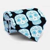 Doodle Skull Stropdas (Opgerold)
