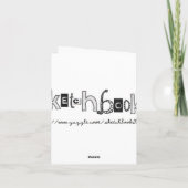 doodle special person card kaart (Achterkant)