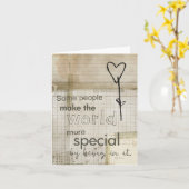 doodle special person card kaart (Gele Bloem)