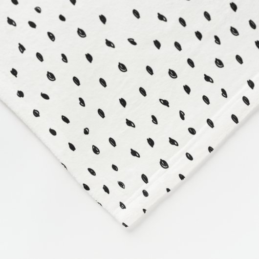 Doodle Spot Fleece Throw Deken (Hoek)
