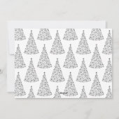 Doodle Star Boom Kabouter Paarse Kerstkaart (Achterkant)