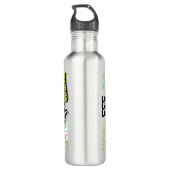 Doodle Sticker Collage Tumbler Wrap – Hydratatie & Waterfles (Achterkant)