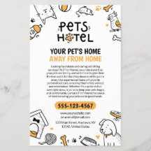 Doodle stijl Huisdieren Hotel / Pet Sitting