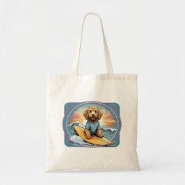 Doodle Surfhond Tote Bag