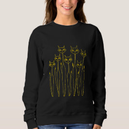 Doodle Sweatshirt (Zwart- Hand-getrokken)