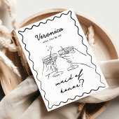 Doodle tiré à la main Carte de proposition de la s