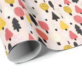 Doodle Trees: , Abstracte Natuur. Cadeaupapier (Rol Hoek)