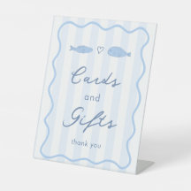 Doodle Two Less Fish Cards & Gifts Wedding Shower