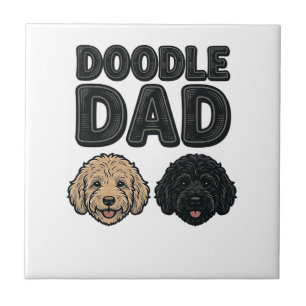 Doodle Vader Vintage Dog Vader Shirt Ontwerp_1 Tegeltje