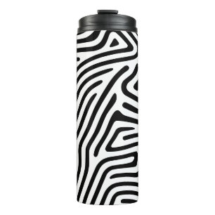 Doodle vingerafdruk thermosbeker