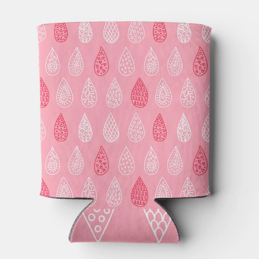 Doodle water druppels:  patroon blikjeskoeler (Achterkant)