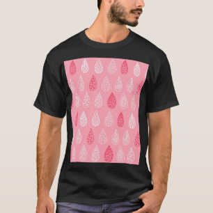 Doodle water druppels: patroon t-shirt