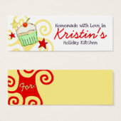 doodle watercolor cupcake Noël gif... (Devant & derrière)