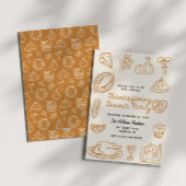 Doodle Whimsy Doodle Thanksgiving Invitation