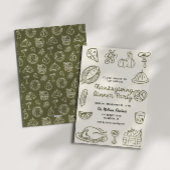 Doodle Whimsy Doodle Thanksgiving Invitation