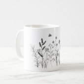 Doodle Wild Plantes Mug (Devant gauche)