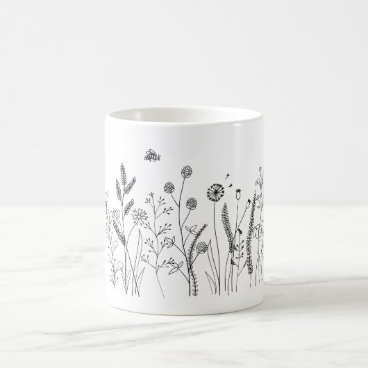 Doodle Wild Plantes Mug (Centre)