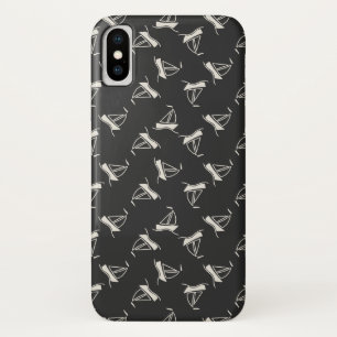 Doodle zeilboot patroon iPhone x hoesje