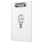 Doodle zonnestelsel in bol klembord (Links)