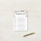 Doodled Desserts Checkbox Winkellijst Post-it® Notes (Op bureau)