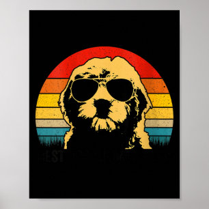 Doodlemoeder retro goldendoodle moeder moeders poster