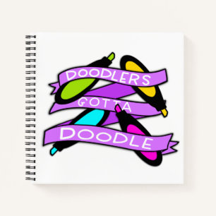 Doodlers Gotta Doodle Square-laptop Notitieboek