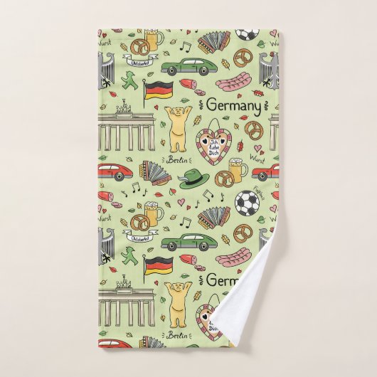 Doodles Allemagne (Serviette à main)