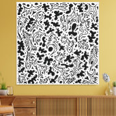 Doodles Canvas Afdruk (Insitu (Woonkamer))