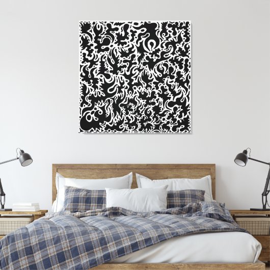 Doodles Canvas Afdruk (Insitu (Slaapkamer))